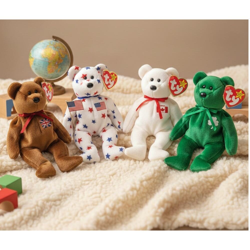 Ty Beanie Baby Ronald McDonald House Charities Bears Set‎ of 4 Vintage Beanies